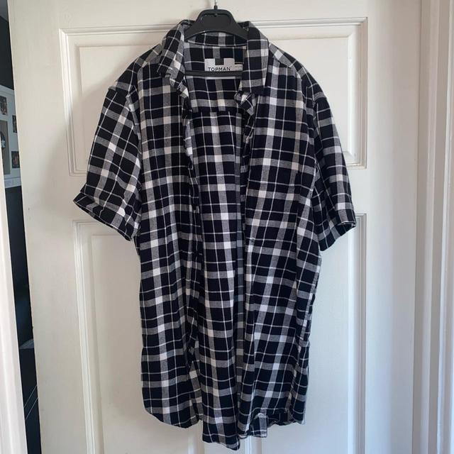 Topman Men's Shirt - Black/White - S on Productcaster.