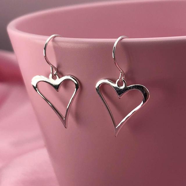 Women's Earrings - Silver on Productcaster.