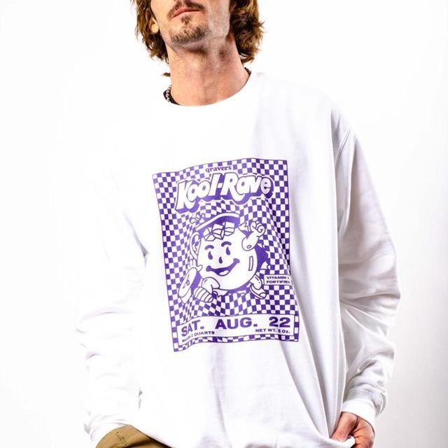 Custom Men's Sweatshirt - Purple - XXL on Productcaster.