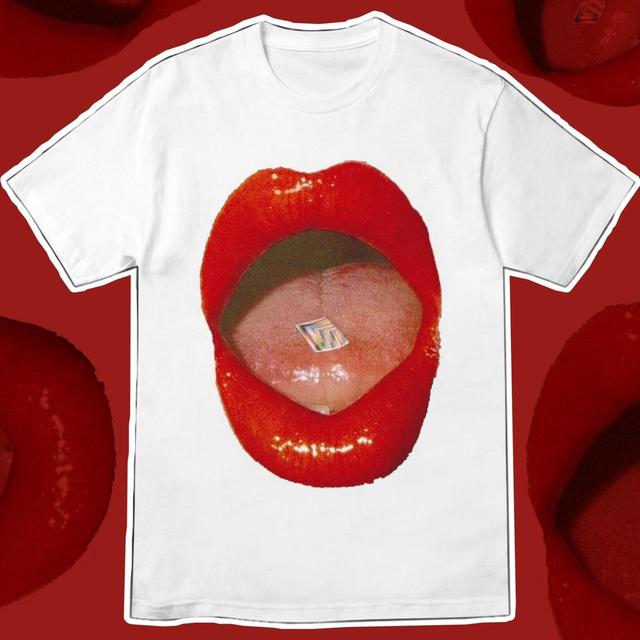 Custom Women's T-shirt - White/Red - S on Productcaster.