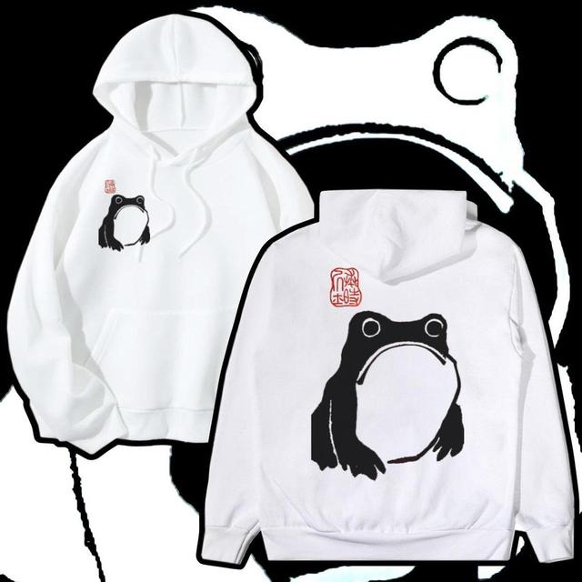 Handmade Women's Hoodie - White/Black - L on Productcaster.