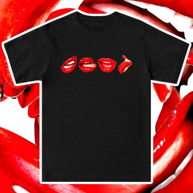 Custom Men's T-shirt - Black/Red - XL on Productcaster.