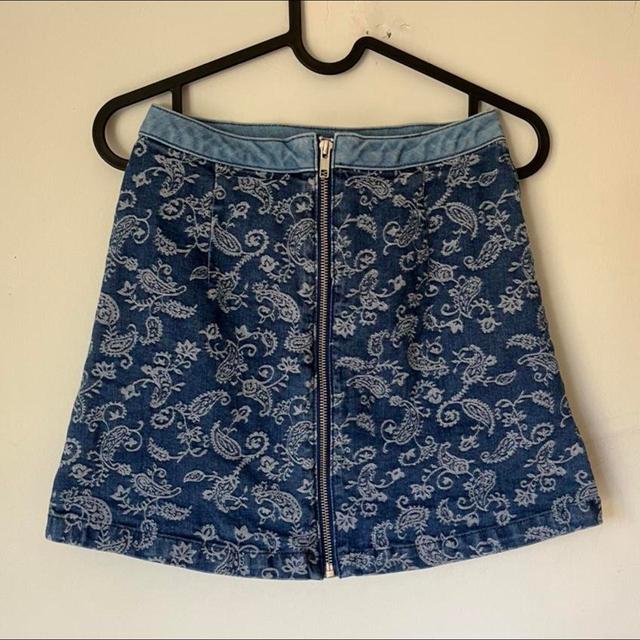 Topshop Women's Mini Skirt - Blue - UK 6 on Productcaster.