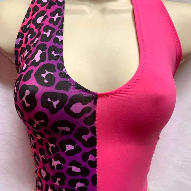 Custom Women's Crop top - Purple/Pink - S on Productcaster.