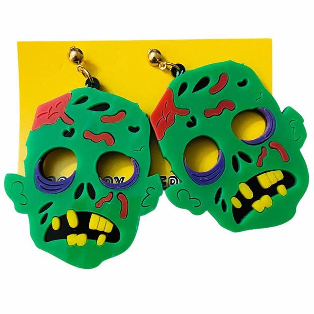 Women's Earrings - Green/Multi on Productcaster.