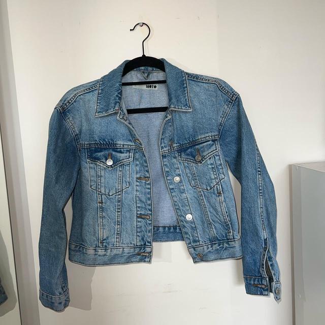 Topshop Women's Going out Jacket - Blue - UK 6 on Productcaster.