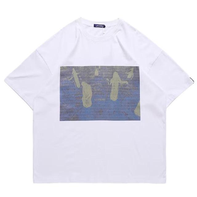 Custom Men's T-shirt - White - L on Productcaster.