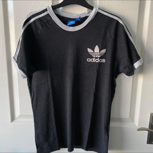 Adidas Originals Men's T-shirt - Black/White - S on Productcaster.