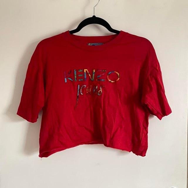 Kenzo Women's T-shirt - Red - M on Productcaster.