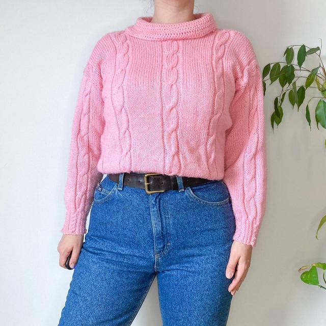 Unique Vintage Women's Jumper - Pink - 12 on Productcaster.