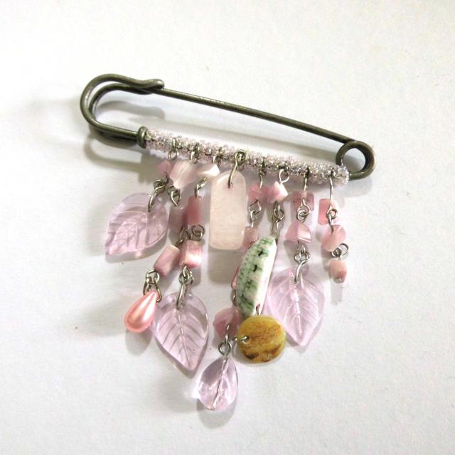 Deadstock Women's Brooch - Pink on Productcaster.