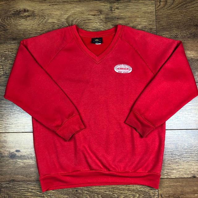 American Vintage Men's Sweatshirt - Red - XS on Productcaster.