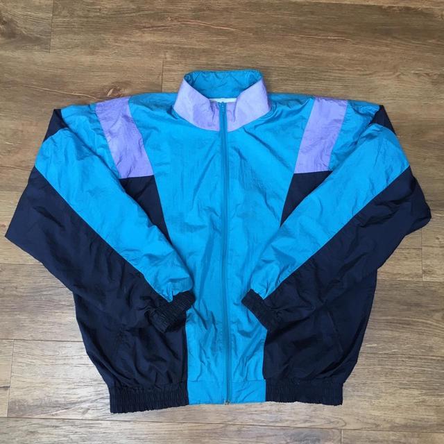 Urban Outfitters Men's Windbreaker Jacket - Blue - L on Productcaster.