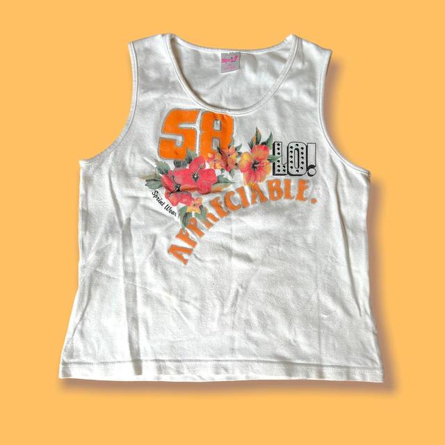 Vintage Women's Crop top - Orange - S on Productcaster.