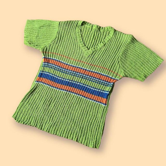 Vintage Women's T-shirt - Green - XL on Productcaster.