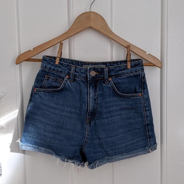 Topshop Women's Shorts - Blue - UK 6 on Productcaster.