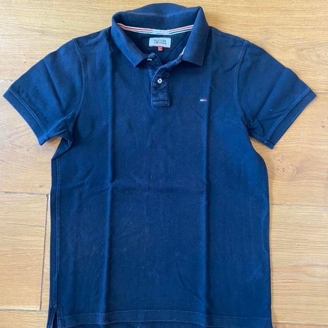 Tommy Hilfiger Men's Polo shirt - Black - L on Productcaster.