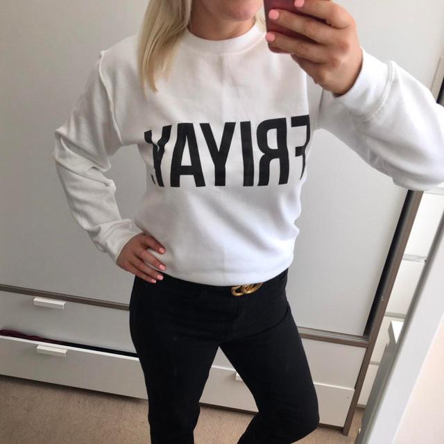 Missguided Women's Sweatshirt - White - 10 on Productcaster.