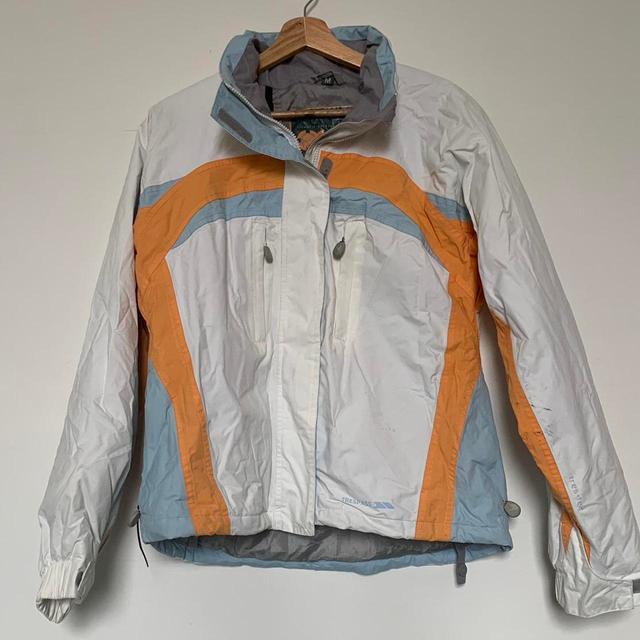 Trespass Women's Puffer Jacket - White/Blue - M on Productcaster.