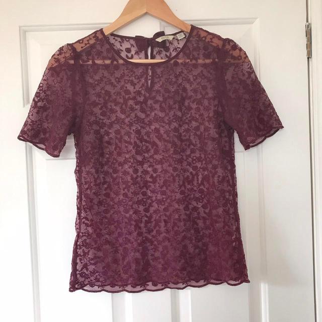 Jack Wills Women's Blouse - Burgundy - 6 on Productcaster.