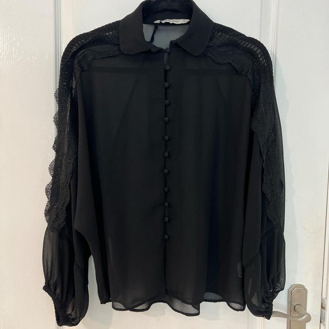 Zara Women's Shirt - Black - XS on Productcaster.