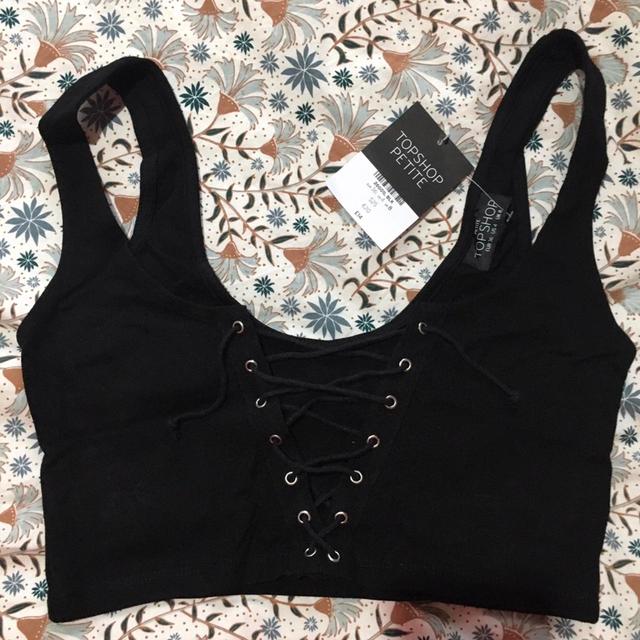 Topshop Women's Crop top - Black - 8 on Productcaster.