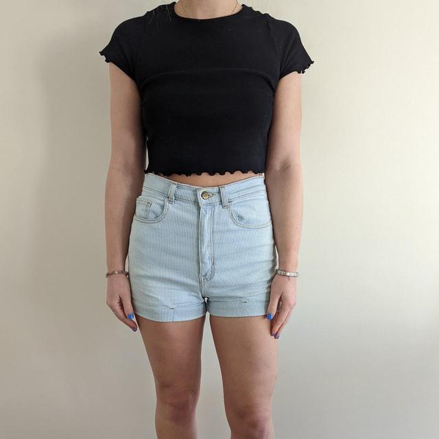 American Apparel Women's Shorts - Blue - 28" on Productcaster.