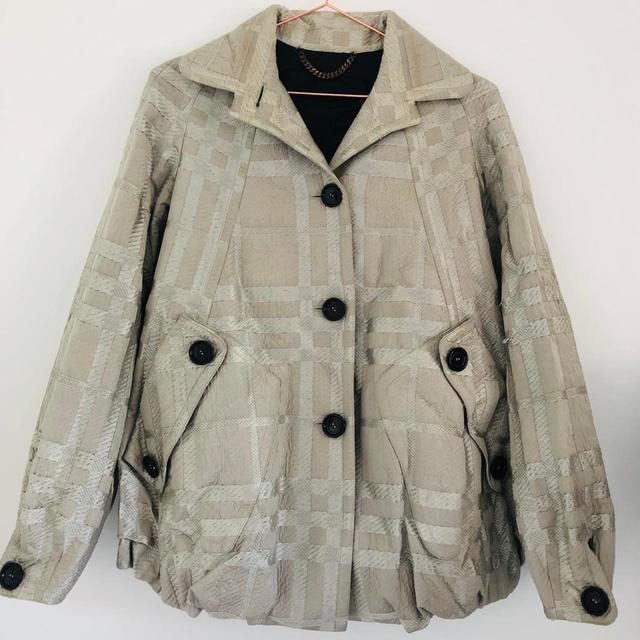 Burberry Women's Jacket - Cream/Silver - UK 8 on Productcaster.