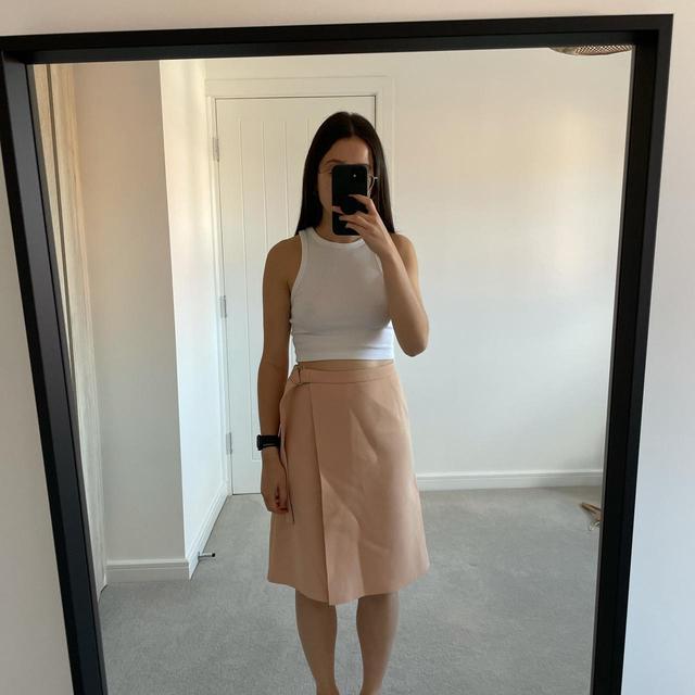 Topshop Women's Midi Skirt - Tan - UK 6 on Productcaster.