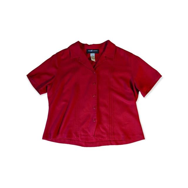 Vintage Women's Blouse - Red - M on Productcaster.