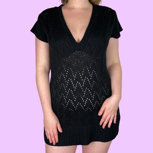 Vintage Women's Bodycon Dress - Black - 8 on Productcaster.