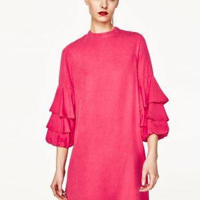 Zara Women's A-line Dress - Pink - M on Productcaster.