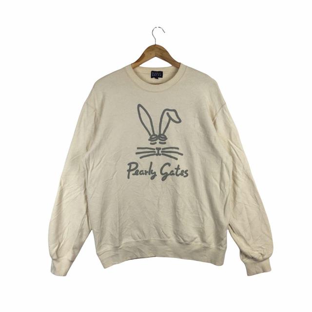 Men's Sweatshirt - Cream - L on Productcaster.