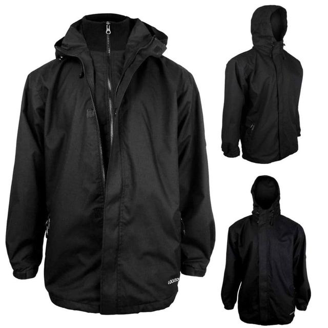 Designer Men's Nylon Jacket - Black - M on Productcaster.