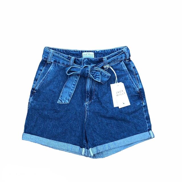 Jack Wills Women's Shorts - Blue - UK 4 on Productcaster.