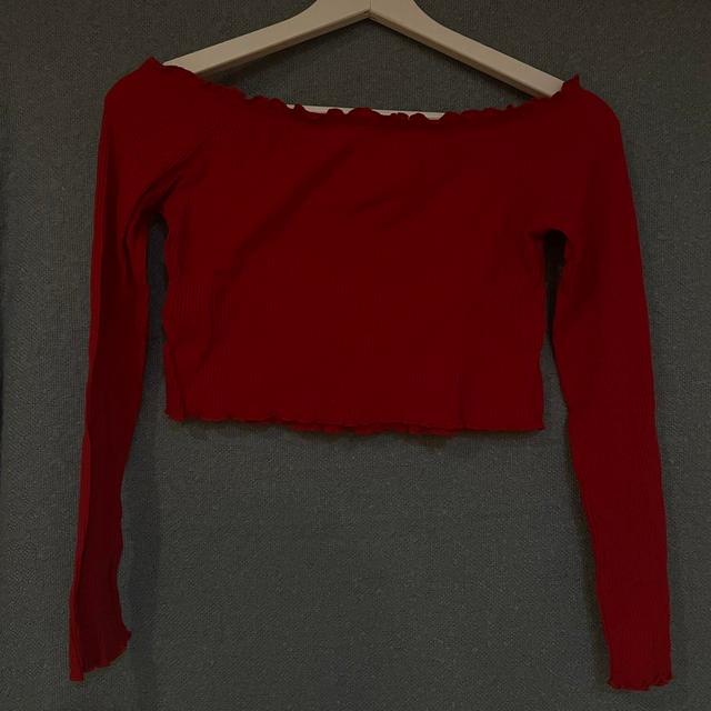 H&M Women's Crop top - Red - S on Productcaster.