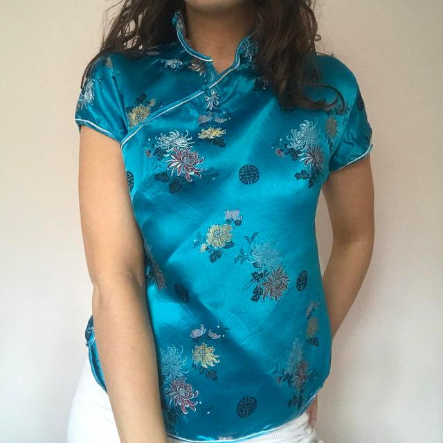 Vintage Women's Shirt - Blue - XS on Productcaster.