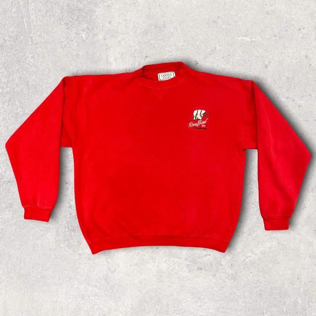 American Vintage Men's Sweatshirt - Red - XL on Productcaster.