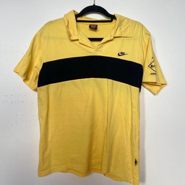 Nike Men's Polo shirt - Yellow/Navy on Productcaster.