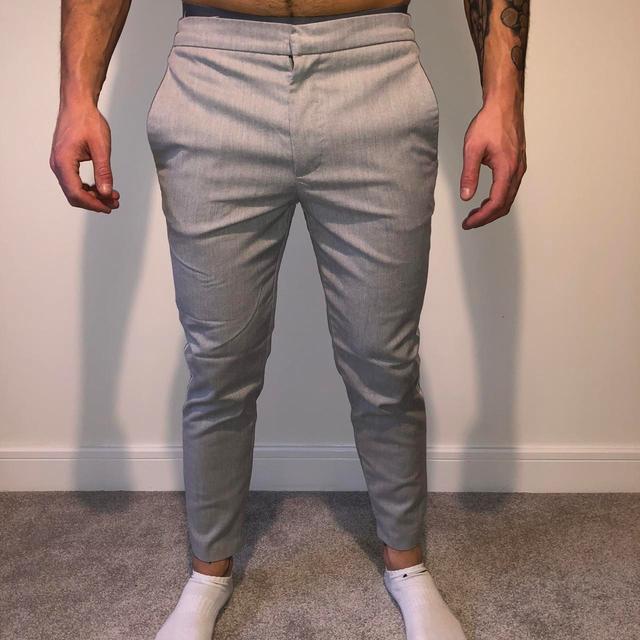 Zara Men's Trousers - Grey - L on Productcaster.