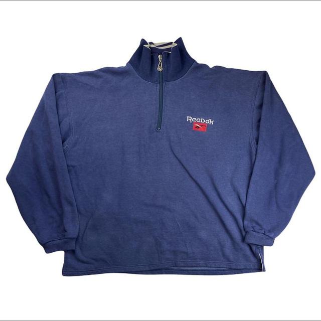 Reebok Men's Fleece Jacket - Blue - L on Productcaster.