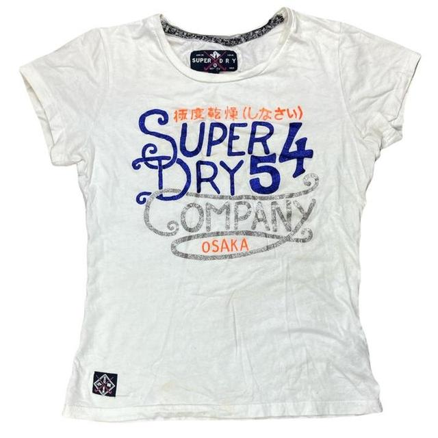 Superdry Women's T-shirt - White - M on Productcaster.