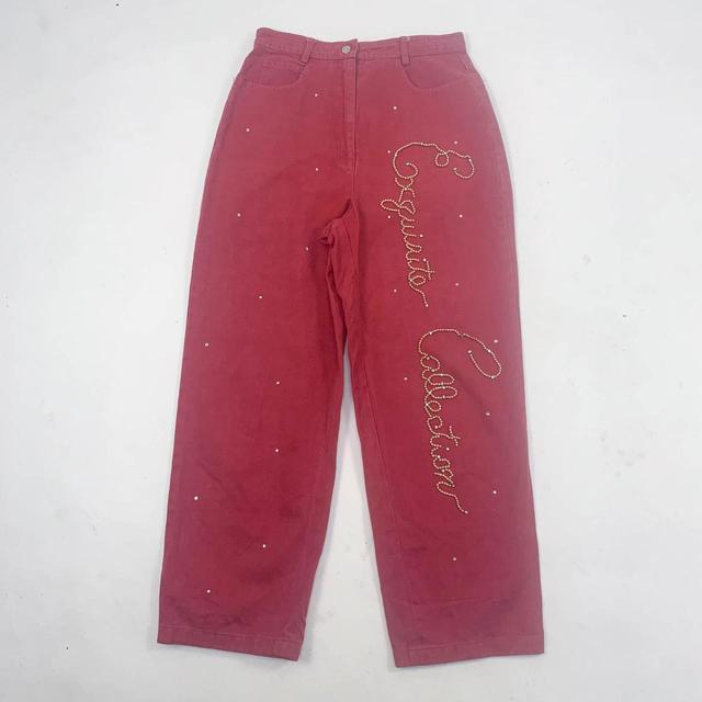 Vintage Women's Jeans - Red - UK 8 on Productcaster.