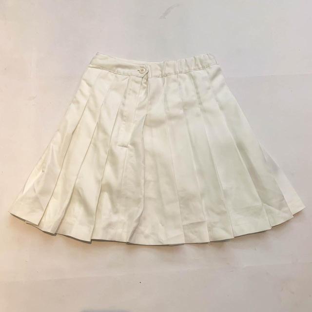 Vintage Women's Mini Skirt - White - UK 6 on Productcaster.