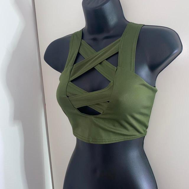 Women's Crop top - Khaki - S on Productcaster.