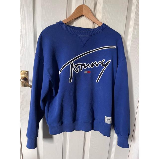 Tommy Hilfiger Men's Sweatshirt - Blue - S on Productcaster.