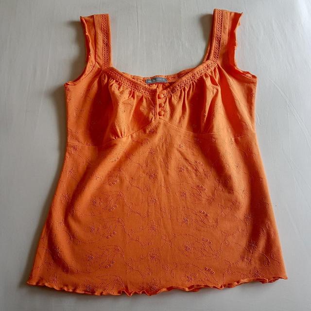 Urban Outfitters Women's Vest - Orange - M on Productcaster.