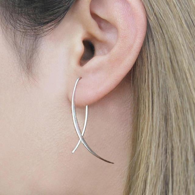 Otis Jaxon Women's Earrings - Silver on Productcaster.