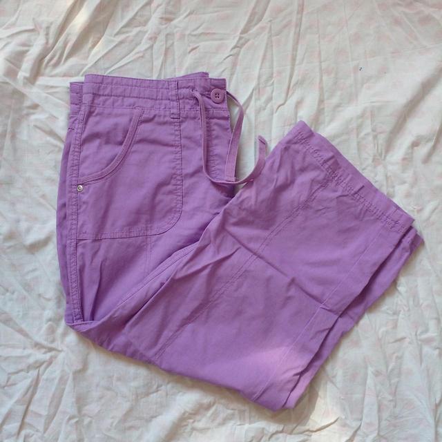 Vintage Women's Trousers - Purple - UK 10 on Productcaster.