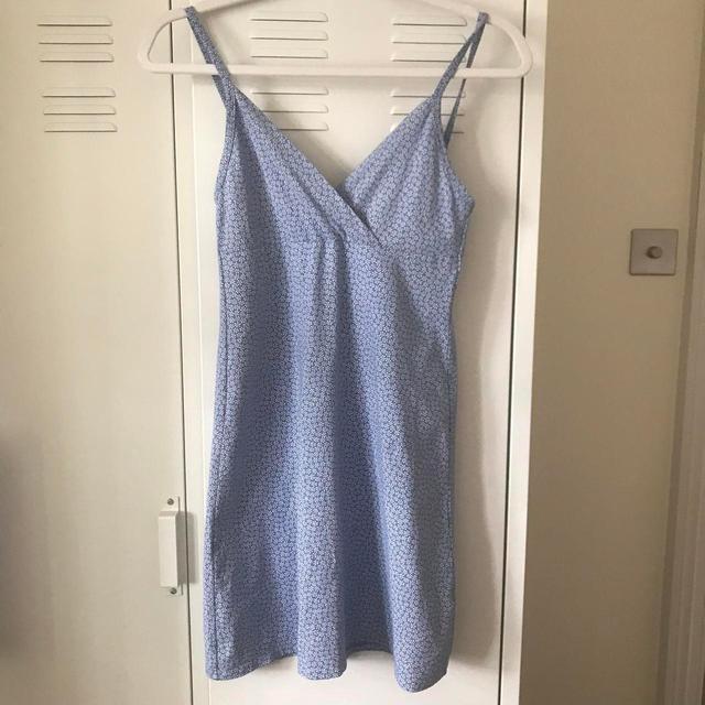 Brandy Melville Women's Dress - Blue/White - One size on Productcaster.